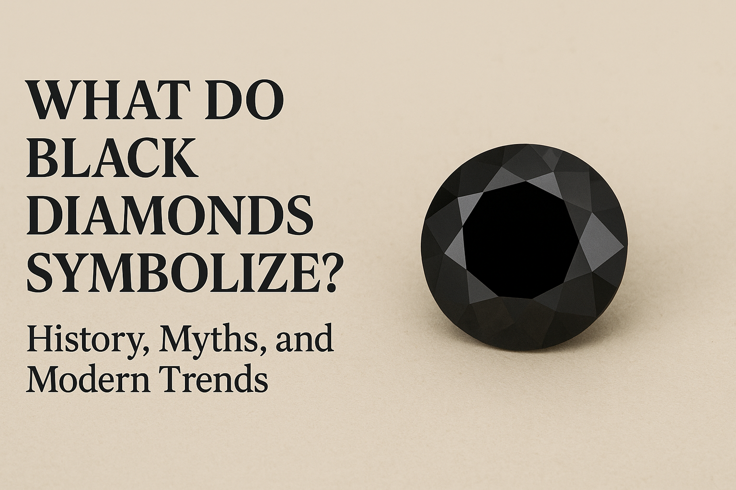 What Do Black Diamonds Symbolize? History, Myths, and Modern Trends