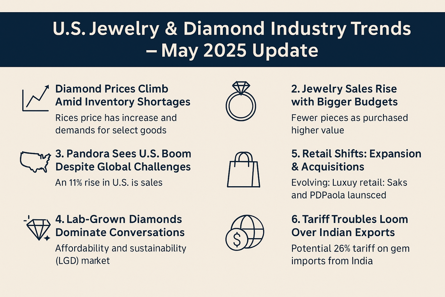 U.S. Jewelry & Diamond Industry β Recent News (May 2025)