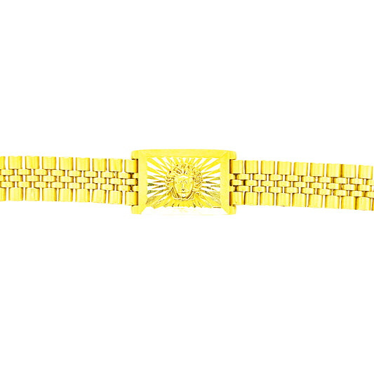 PRESIDENTIAL BRACELET WITH MEDUSA EMBLEM IN CENTER 22.50 GM