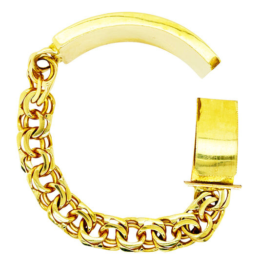 CHINO BRACELET WITH PLAIN PLATE 65.10 GM