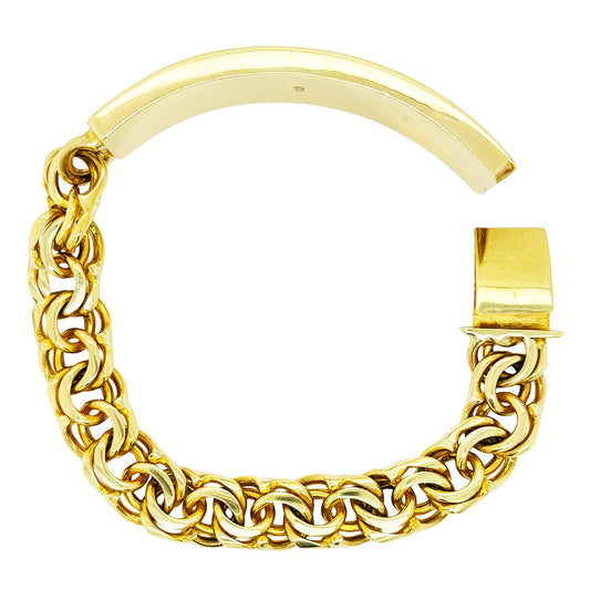 CHINO BRACELET WITH PLAIN PLATE 65.20 GM