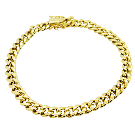 SEMI SOLID MIAMI CUBAN BRACELET 9.70 GM