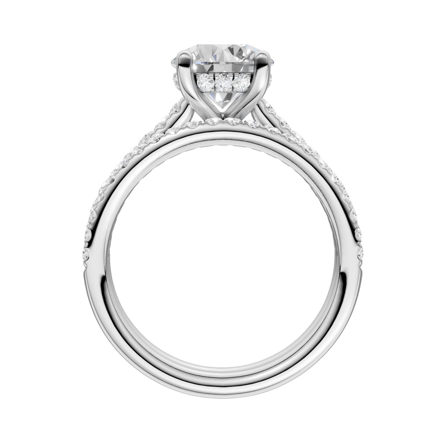 14K 2.50CT Lab Diamond Bridal Ring
