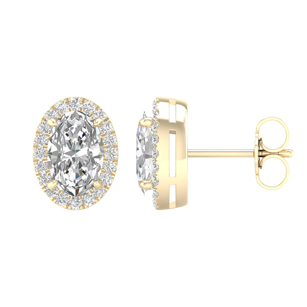 14K 2.25ct Lab Grown Diamond Earrings