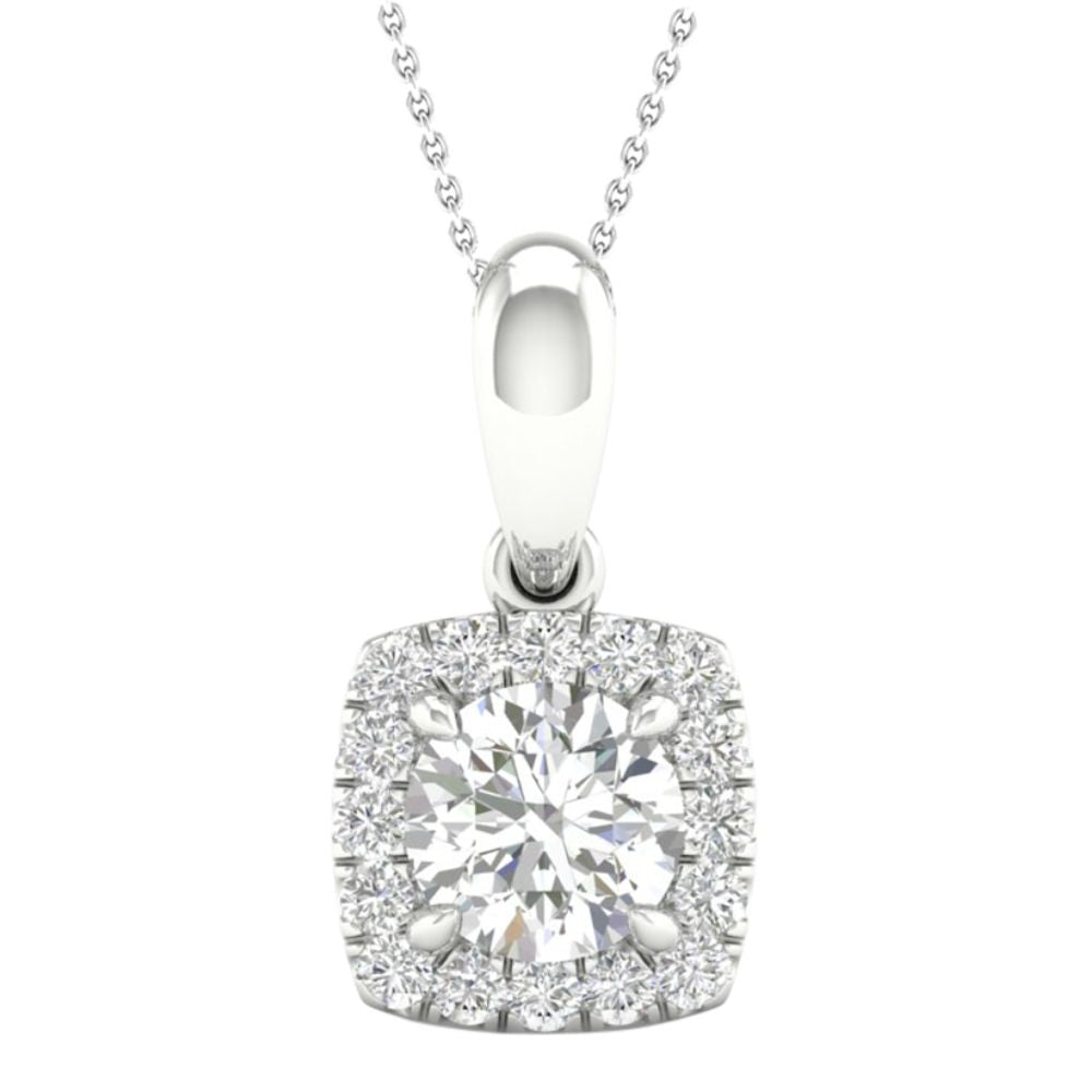 10K 0.60CT Certified Lab Grown Diamond Pendant
