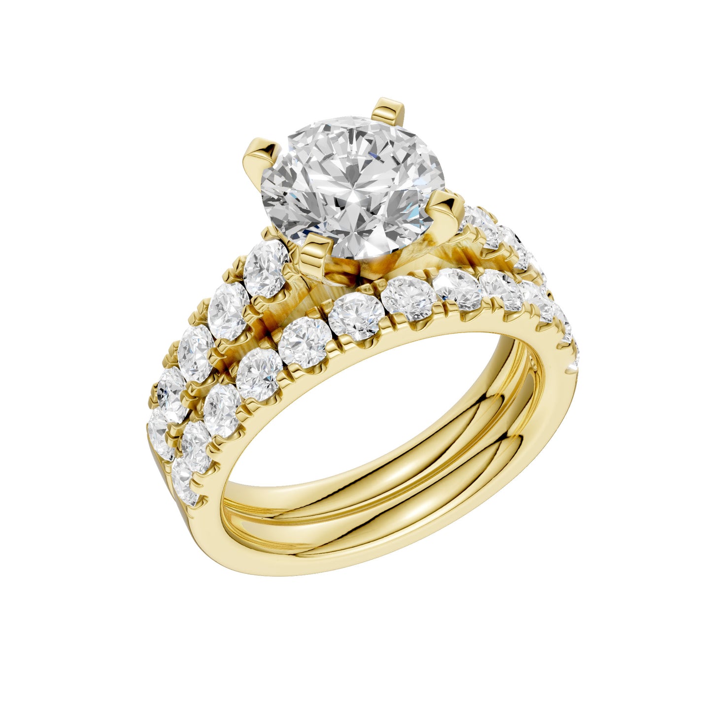 14K 3.50CT Lab Grown Diamond Bridal