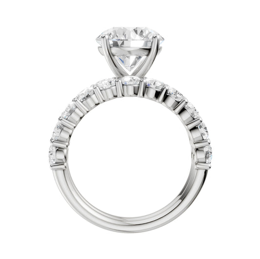 14K 4.00CT Certified Lab Grown Diamond Bridal Set