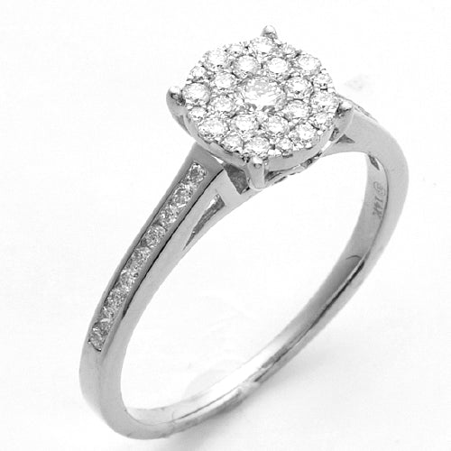 14KW 0.50CTW DIAMOND LUNA CLUSTER RING – Exotic Diamonds