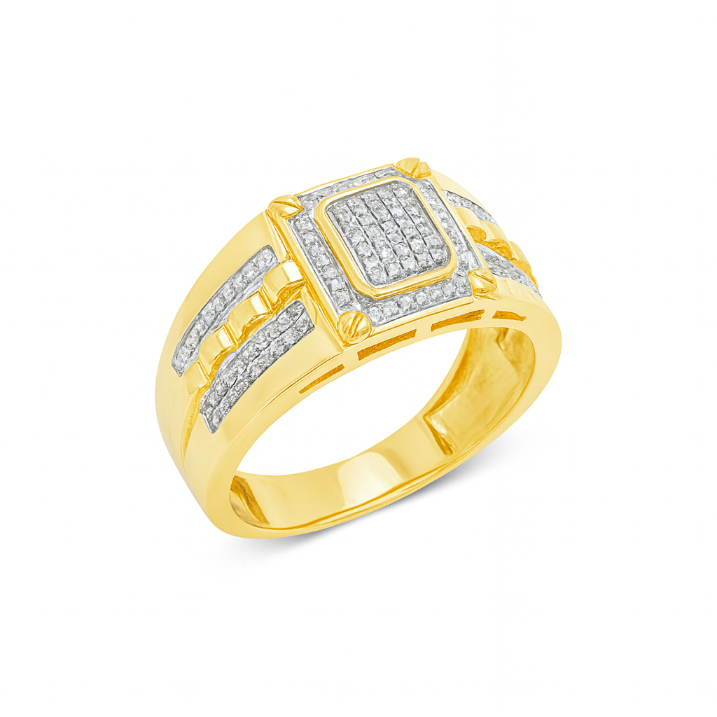 Diamond Ring .23 CTW Round Cut 10K Yellow Gold