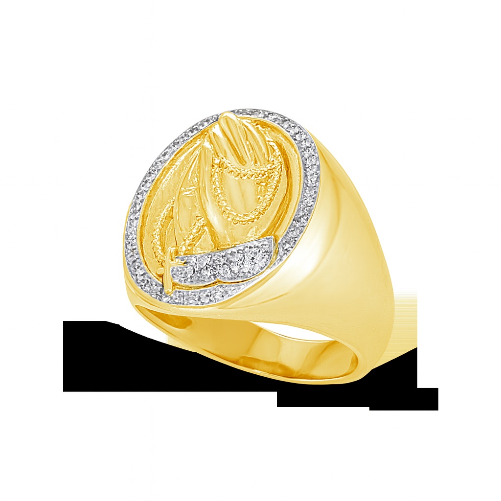 Diamond Ring .24 CTW Round Cut 10K Yellow Gold