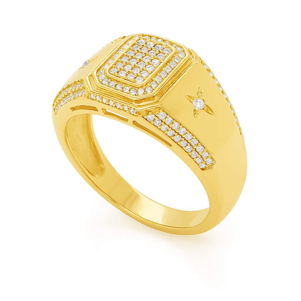 Diamond Ring .25 CTW Round Cut 10K Yellow Gold