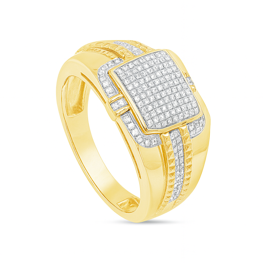 Diamond Ring .31 CTW Round Cut 10K Yellow Gold