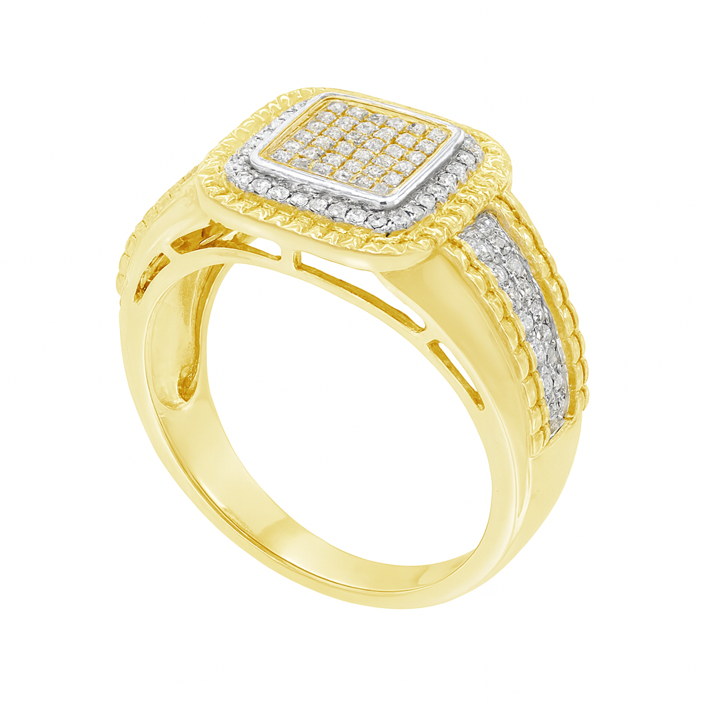 Diamond Ring .35 CTW Round Cut 10K Yellow Gold