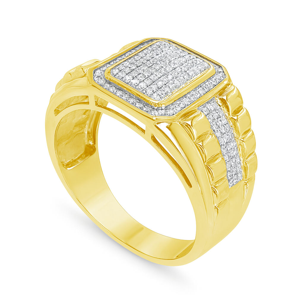 Diamond Ring .50 CTW Round Cut 10K Yellow Gold