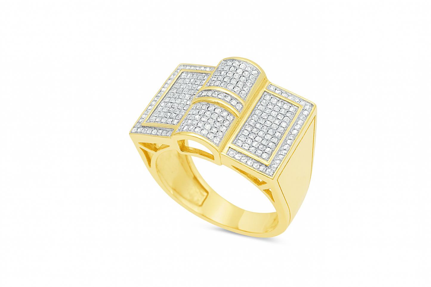 Diamond Ring .65 CTW Round Cut 10K Yellow Gold