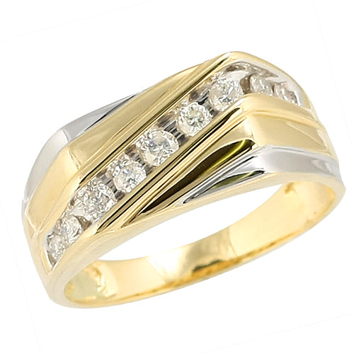 14KY 0.50CTW DIAMOND MEN'S RING
