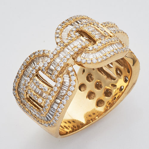 14KY 2.00CTW DIAMOND BAGUETTE RING