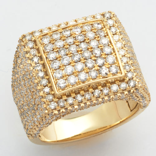 10KY 3.90CTW DIAMOND SQUARE HEAD