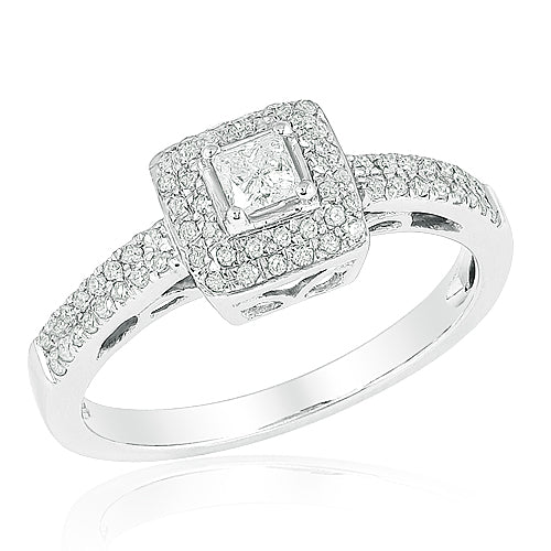 14KW 0.50CTW DIAMOND FANCY RING