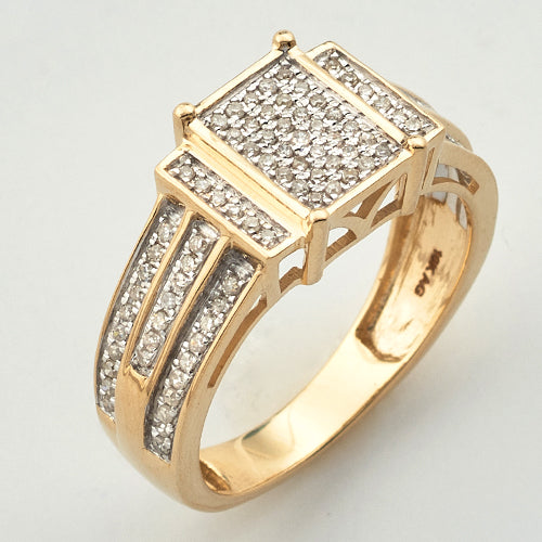10Y 0.35 CTW MICRO PAVE LADIES RING