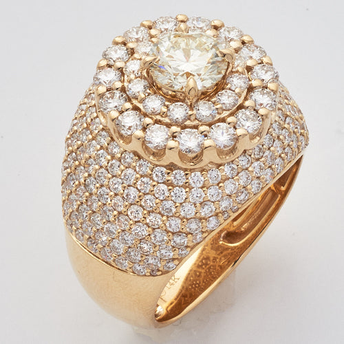 14KY 5.88CTW DIAMOND MENS SEMI MOUNT RING