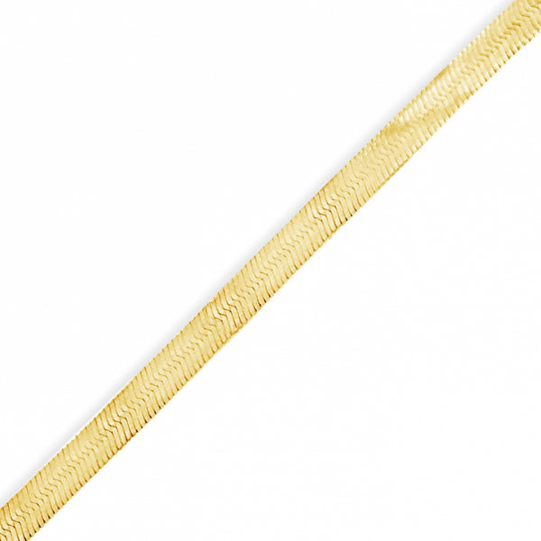 10K Yellow Gold Herringbone Design 16" Chain