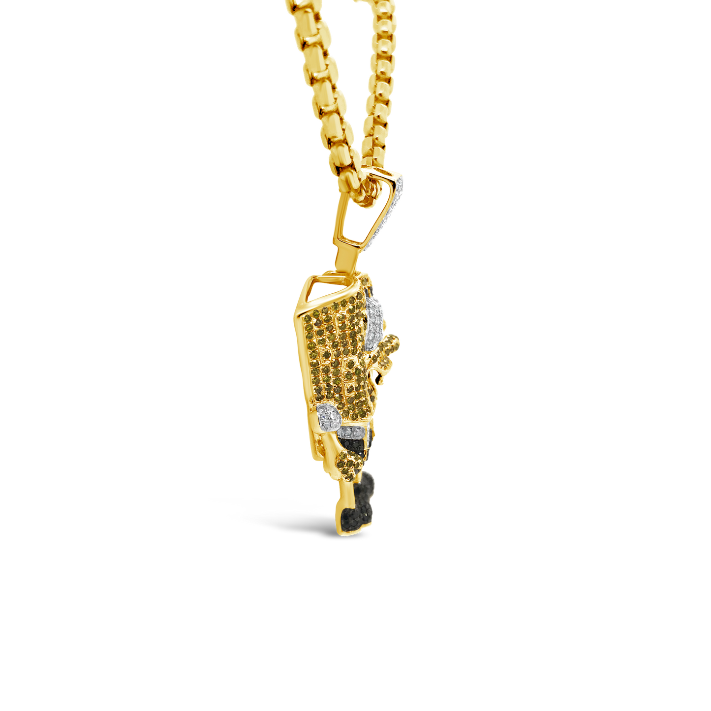 Diamond Pendant 1 CTW Round Cut 10K Yellow Gold