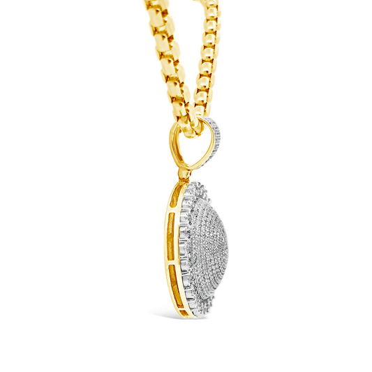 Diamond Pendant 1 CTW Round Cut 10K Yellow Gold