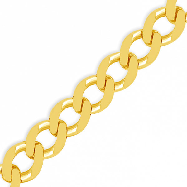 10K Yellow Gold Solid Cuban Link Chain