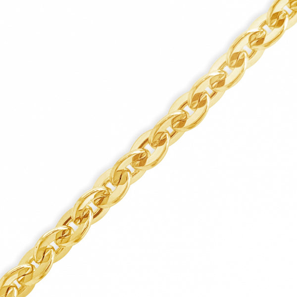 10K Yellow Gold Cable Link 22" Chain