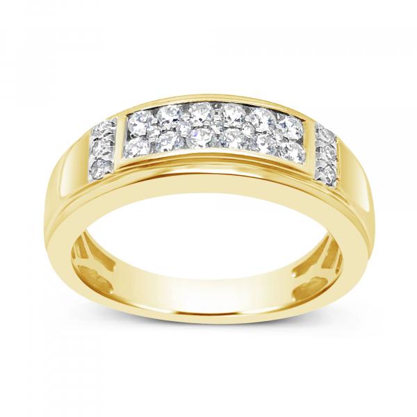 Diamond Ring .52 CTW Round Cut 10K Yellow Gold