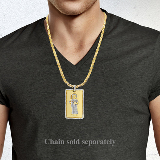 Diamond Pendant 2.28 CTW Round Cut 10K Yellow Gold