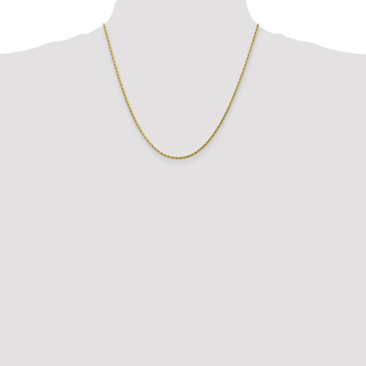 10k 1.75mm Diamond-cut Rope Chain