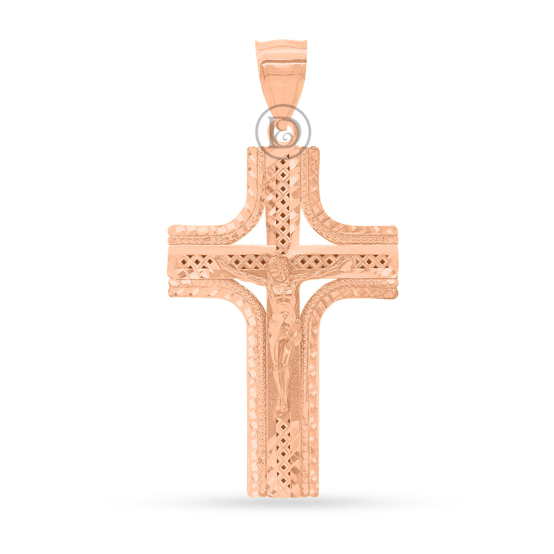 10k yellow gold cross pendant