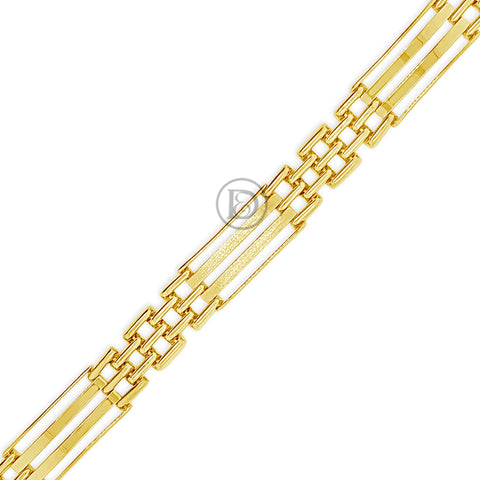 10K Gold Fancy Mens Bracelet