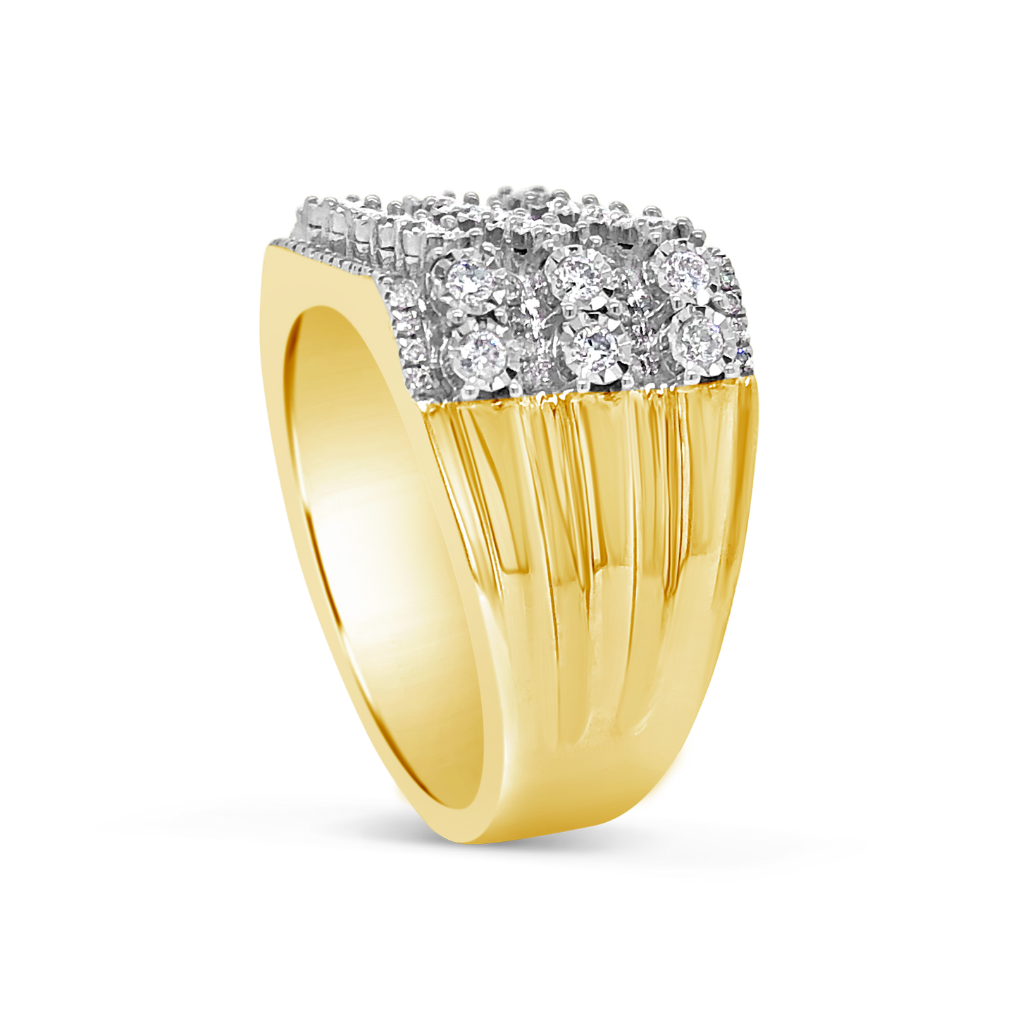 Diamond Ring 1 CTW Round Cut 10K Yellow Gold
