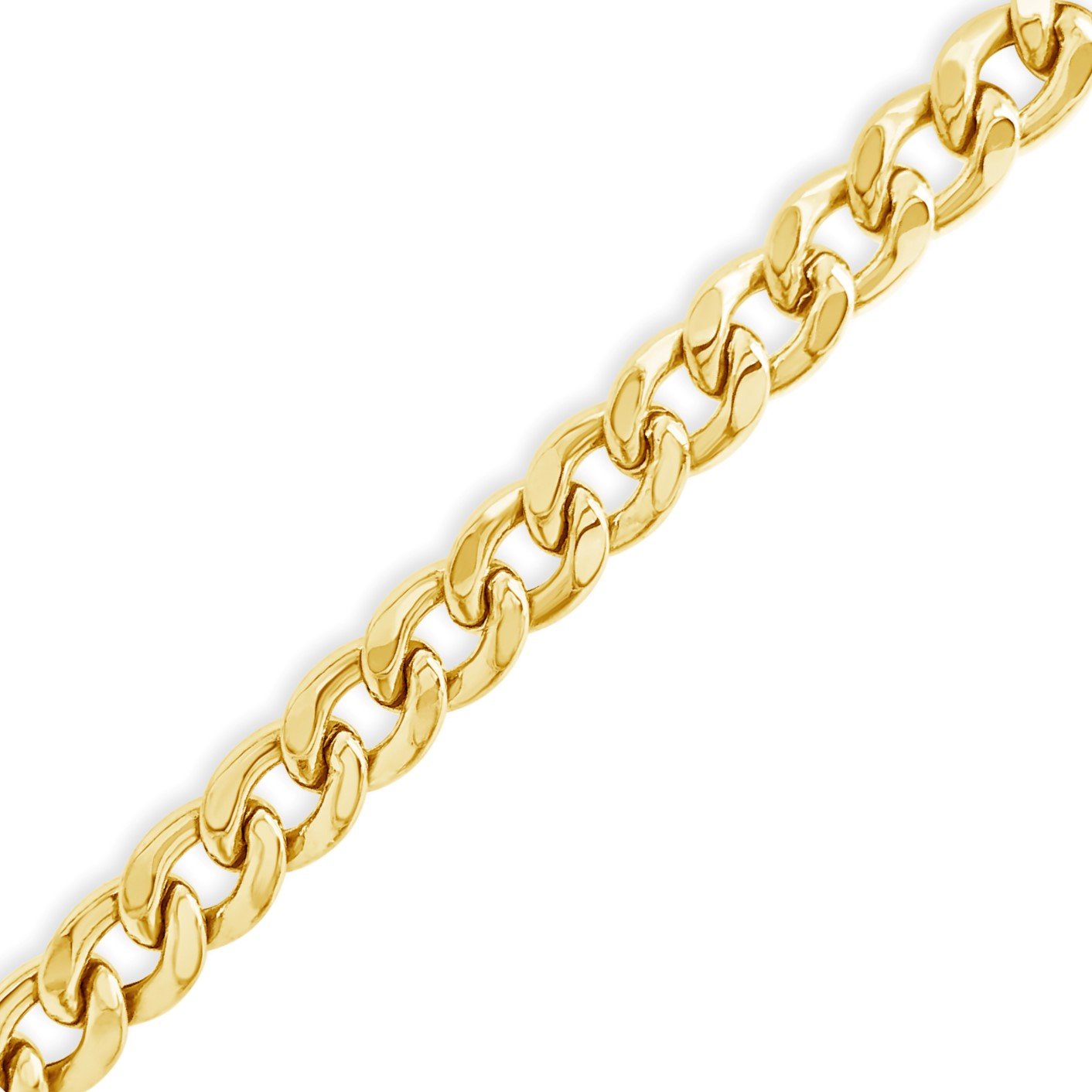 10K Yellow Gold Hollow Miami Cuban 22" Chain