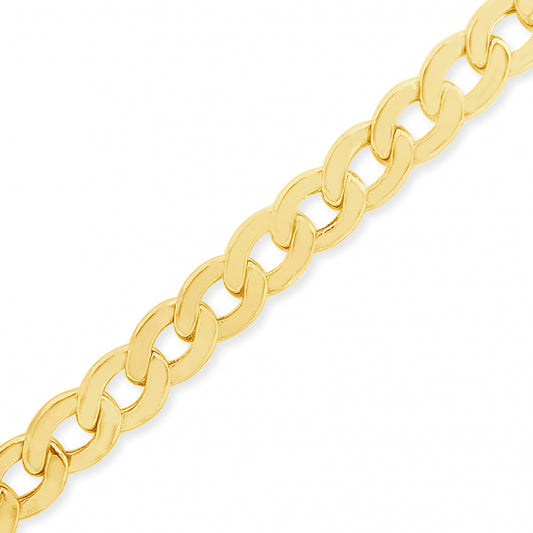 10K Yellow Gold Hollow  Cuban Link 22" Chain