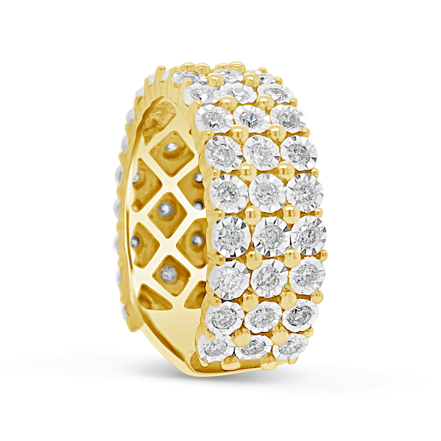 Diamond Ring 1 CTW Round Cut 10K Yellow Gold