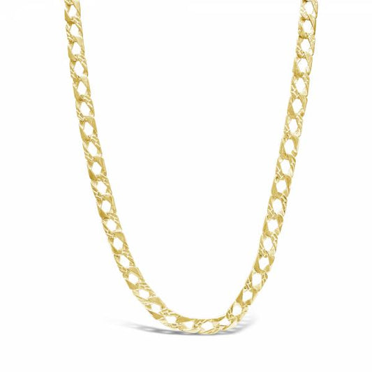 10K Yellow Gold  Nugget Cuban Link Chain