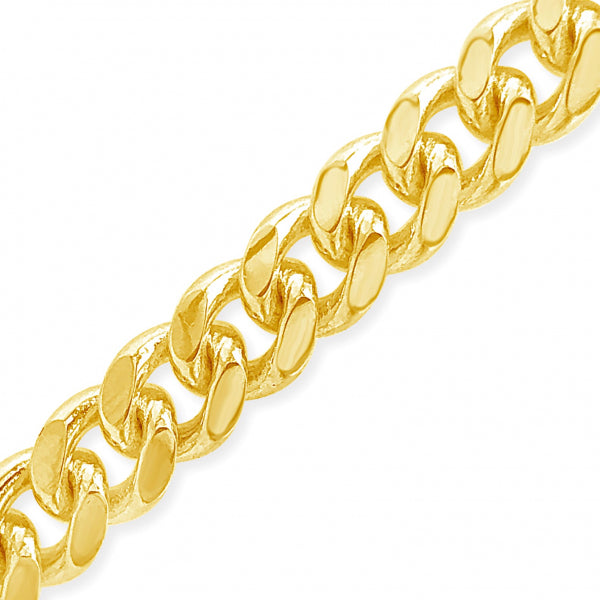 10K Solid Yellow Gold Miami Cuban 20" Chain