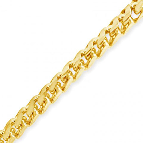 10K Semi Solid Yellow Gold Franco Chain