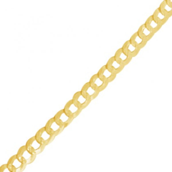 10K Yellow Gold hollow Two Tone Pave Cuban Link 18" Chain