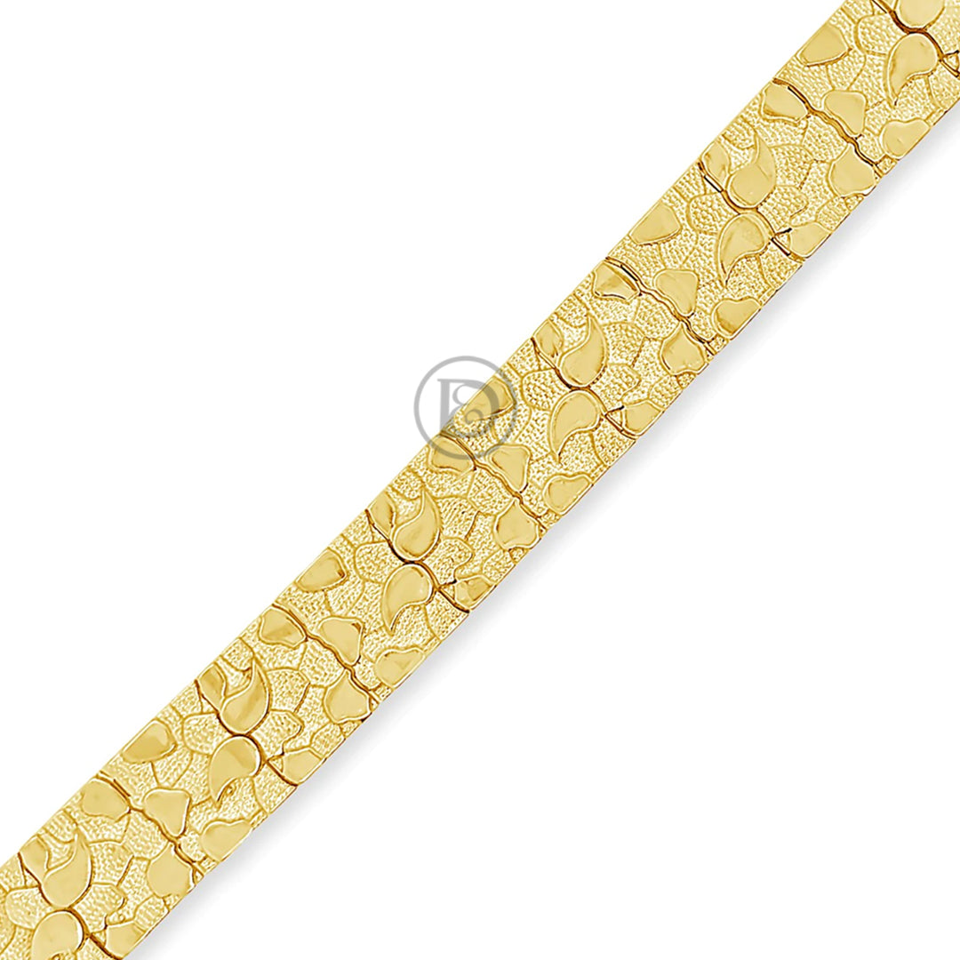 10K Gold Nugget Bracelet