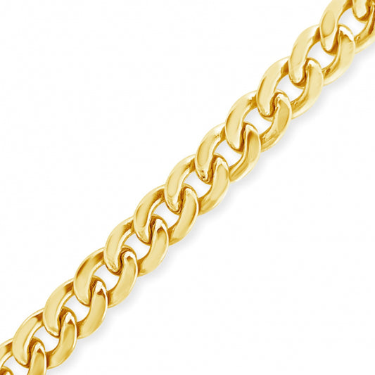10K Yellow Gold Hollow  Miami Cuban 22" Chain