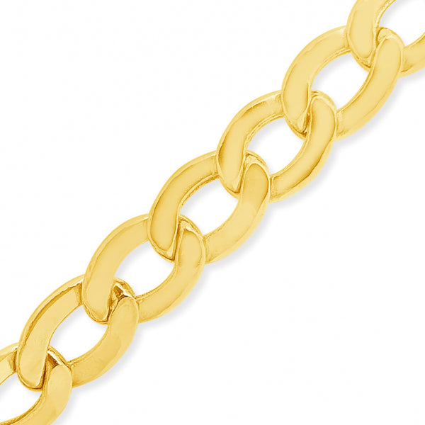 10K Yellow Gold Hollow Cuban Link 22" Chain