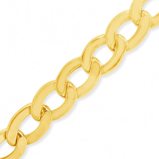 10K Yellow Gold Hollow  Cuban Link 22" Chain