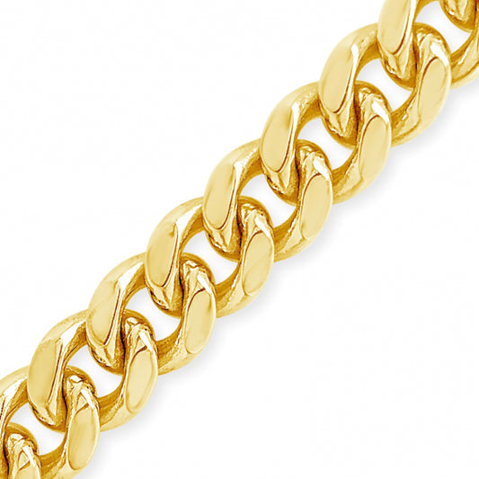 10K Solid Yellow Gold Miami Cuban 20" Chain