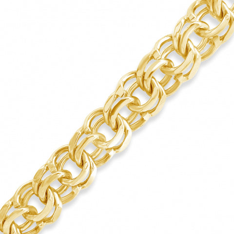 10K Solid Yellow Gold Chino Link Chain