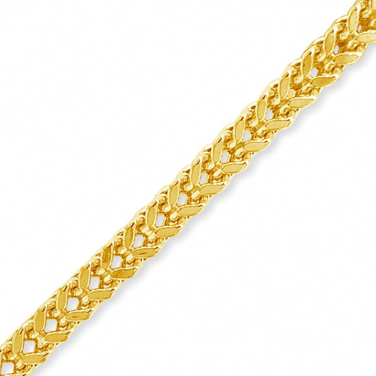 10K yellow Gold Semi Solid  Franco Chain